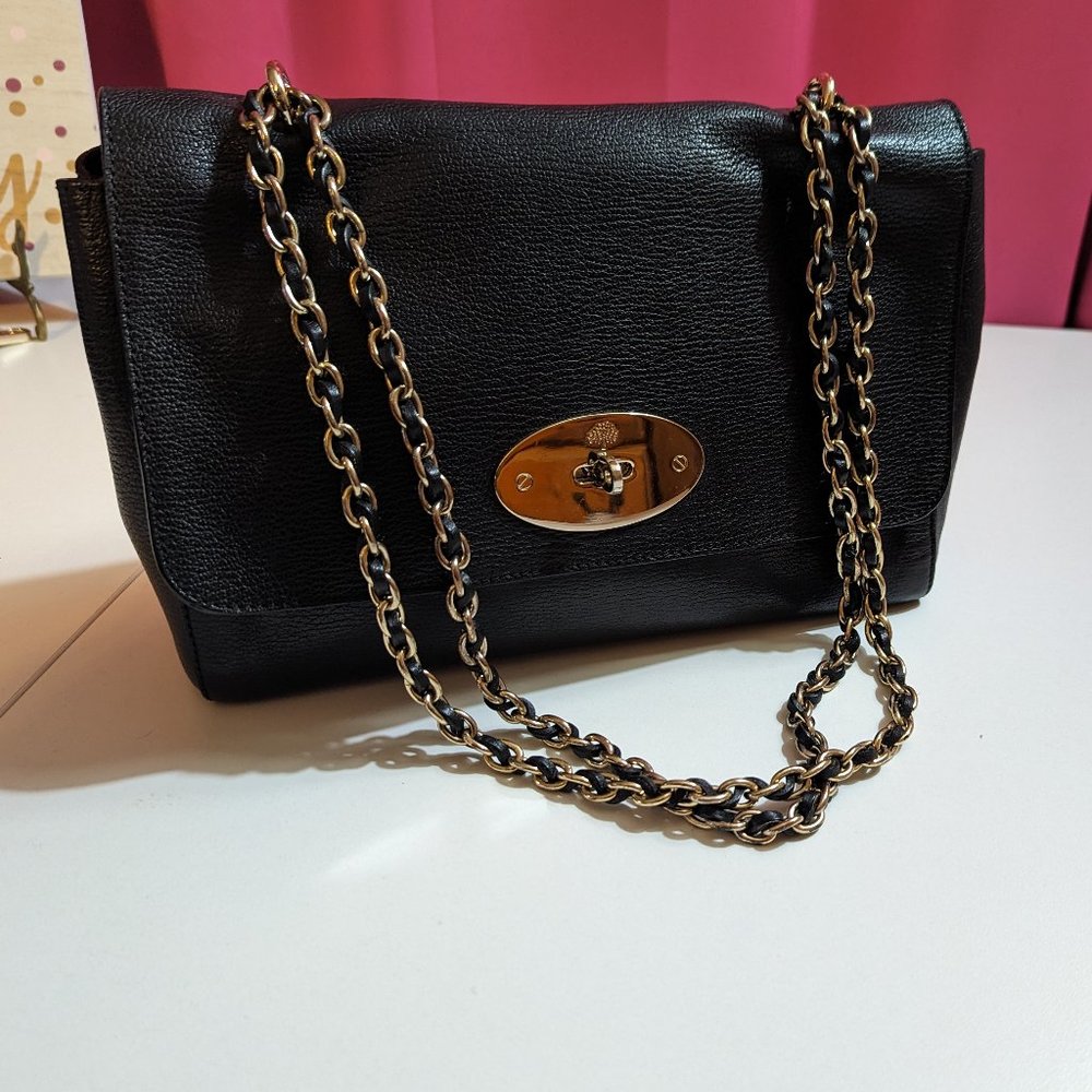 Mulberry Medium Lily in Black Leather